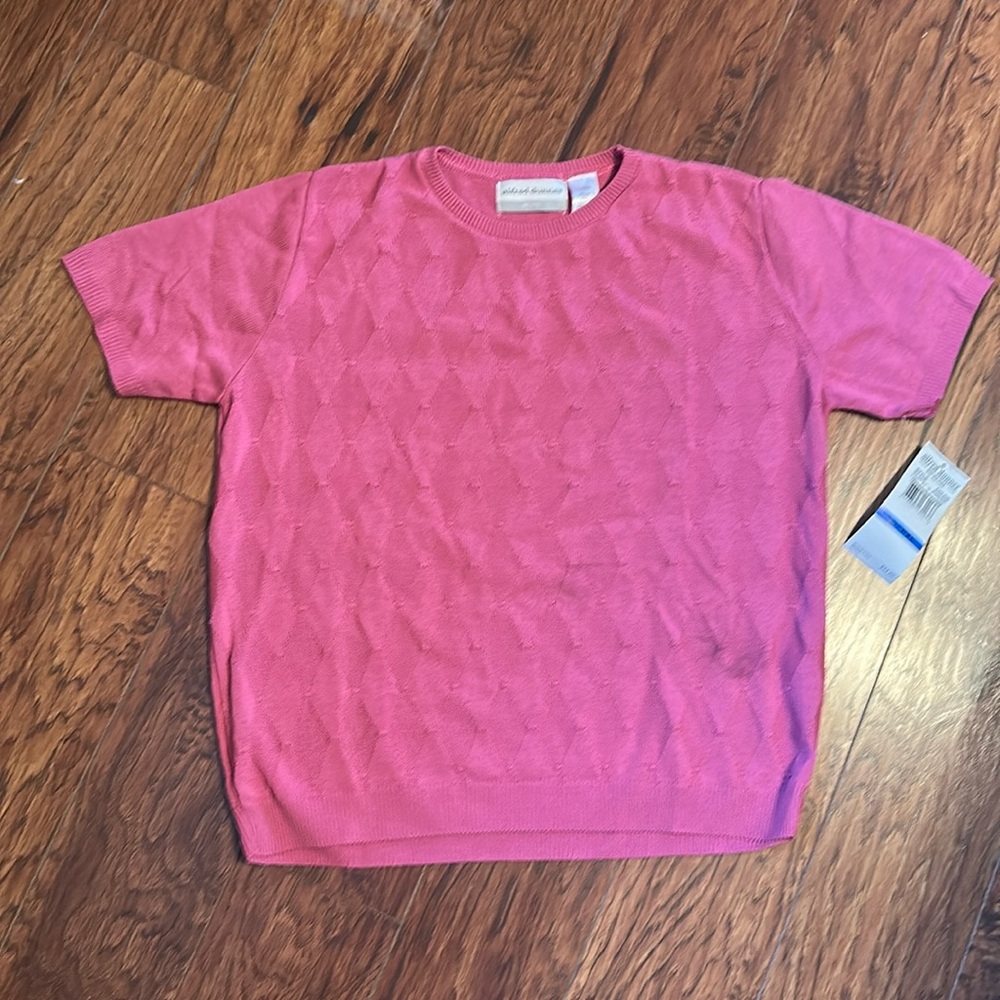 Alfred Dunner Pink Sweater PXL